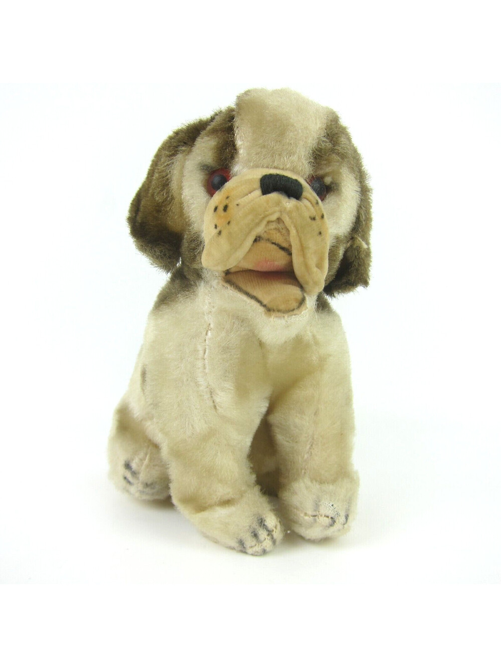 Vintage STEIFF Cocker Spaniel Puppy Dog Open Mouth Sitting Mohair Stuffed Animal